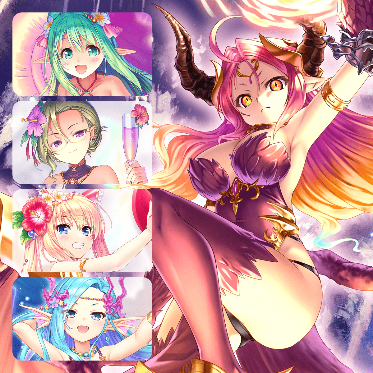 『あいミス』シャロンの深憶聖装イラストを公開しました